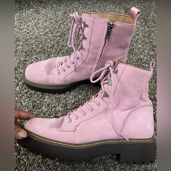 Sam Edelman Lue Lace-Up Combat Booties - Picture 6 of 9